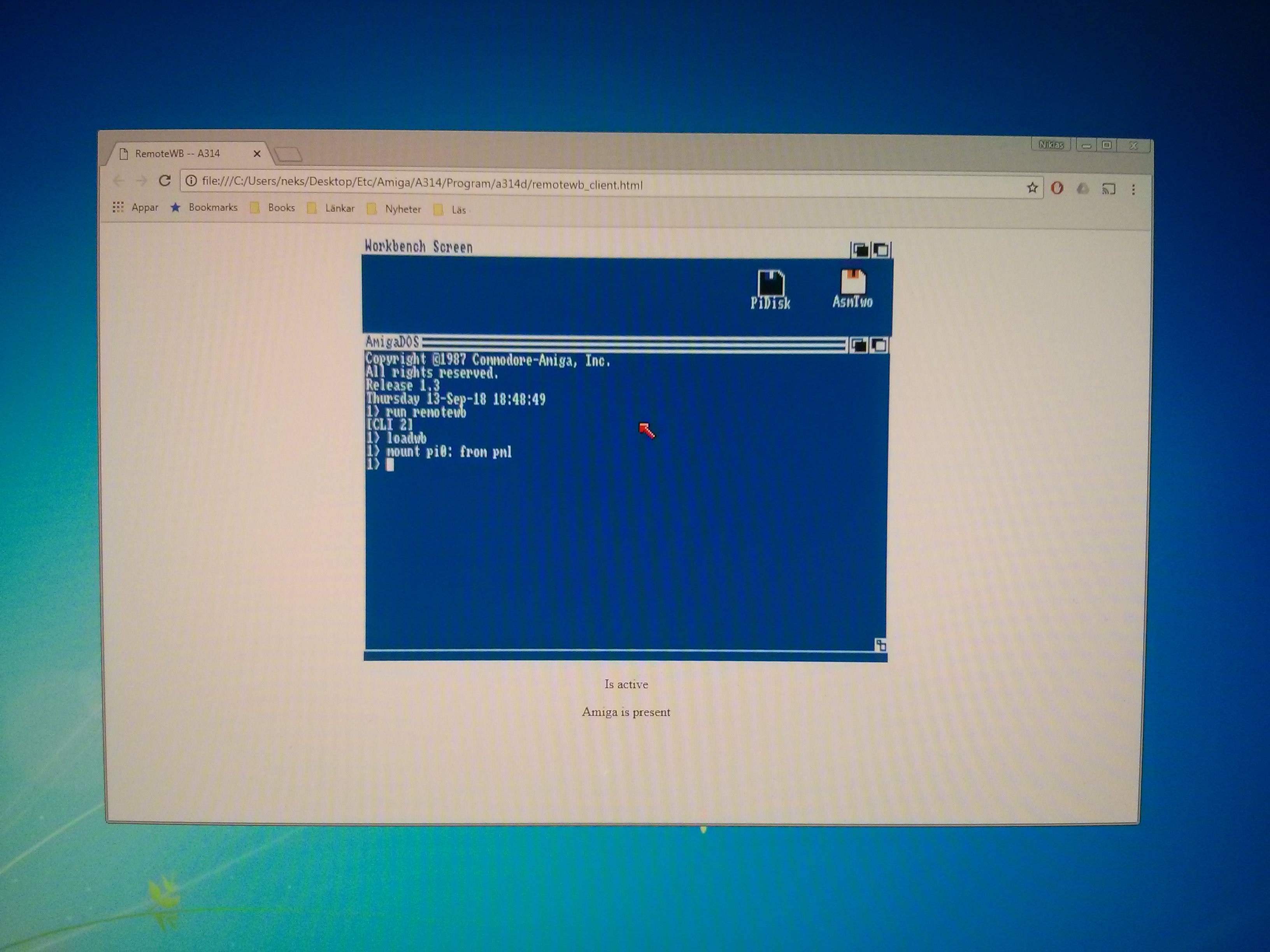 Photo of RemoteWB in action