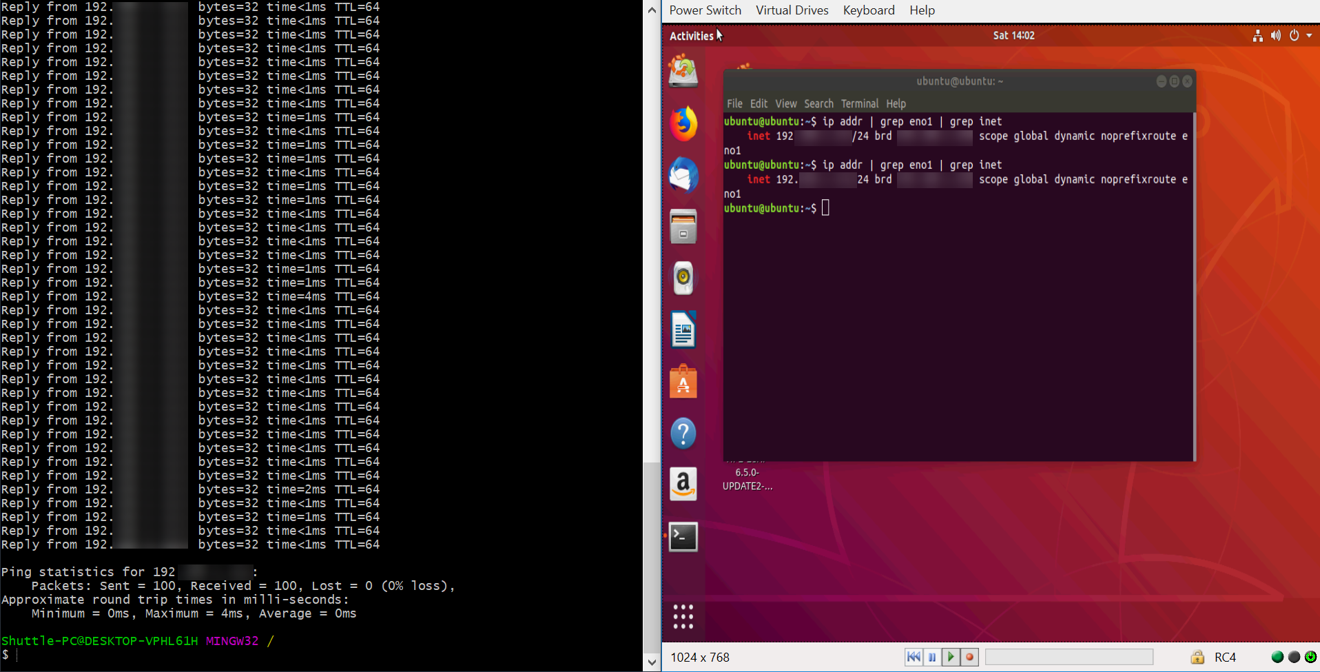 Server1_ubuntu_ping_test2