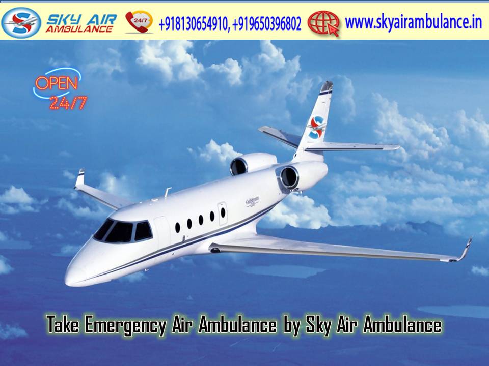 Receive Modern Air Ambulance Service in Kolkata by Sky