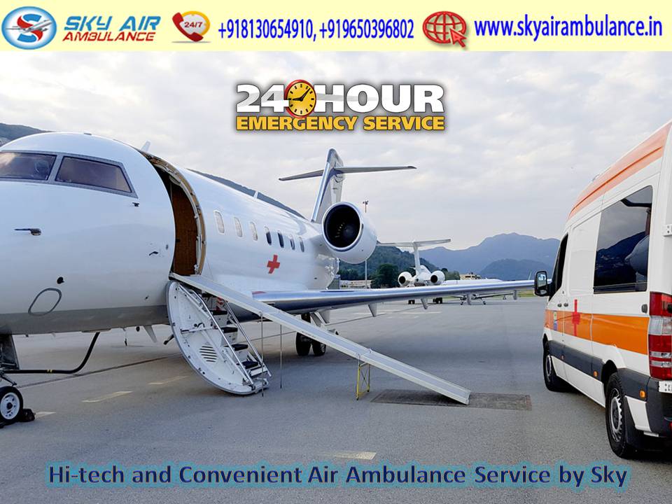 Hire Medical Emergency Air Ambulance in Ranchi by Sky