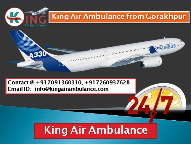 Cost Effective King Air Ambulance Services from Gorakhpur