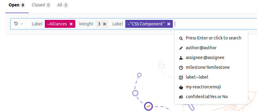 Gitlab filtered search 1