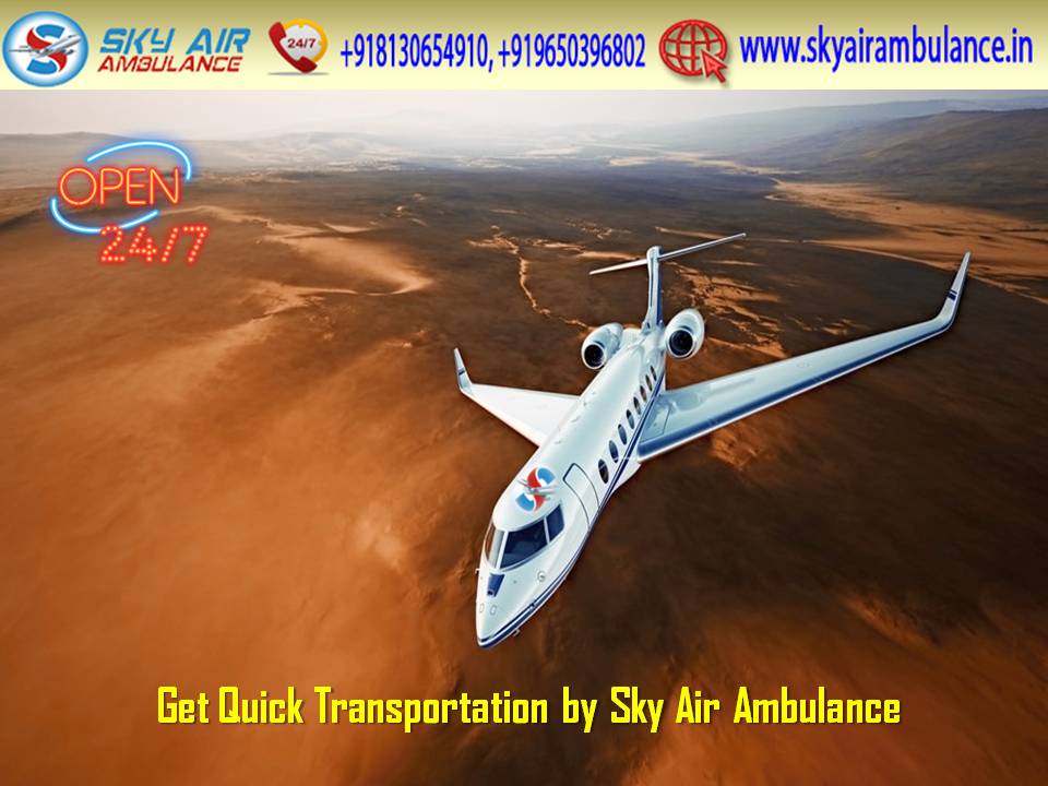 Take Exceptional ICU Air Ambulance from Gorakhpur by Sky