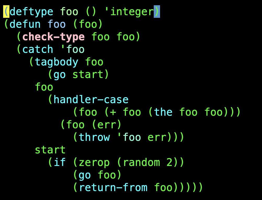 colorizing in emacs slime of cl code