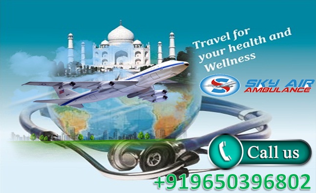 Book now Sky Air Ambulance Service in Bagdogra with Expert Doctor