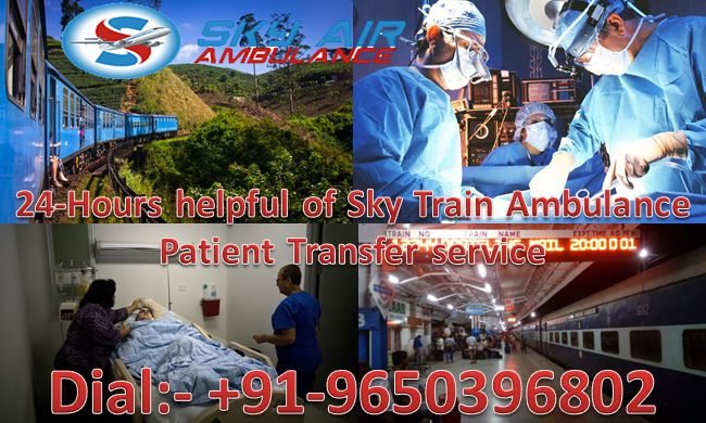 Get Cheap and Best Medical Care Sky Train Ambulance in Kolkata with ICU Facility