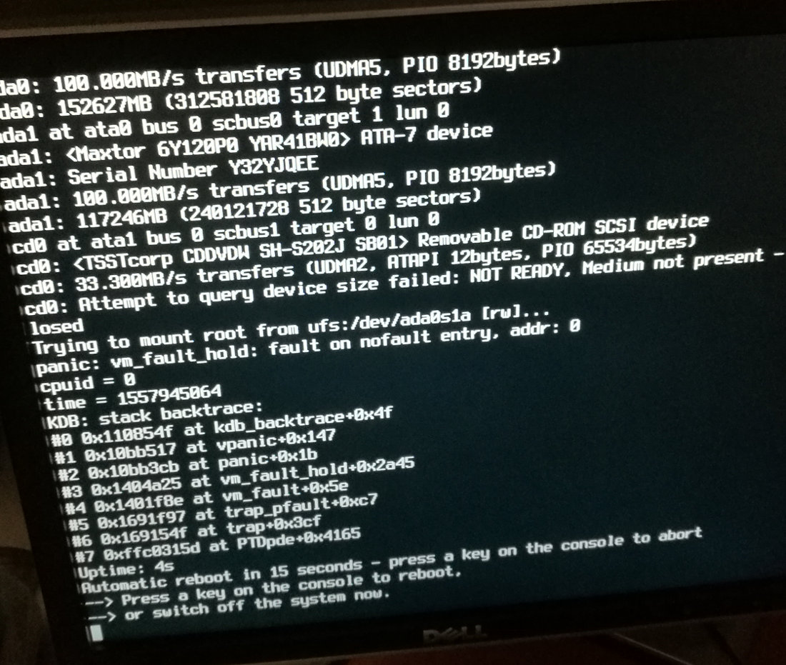 FreeBSD 12-p4 panic