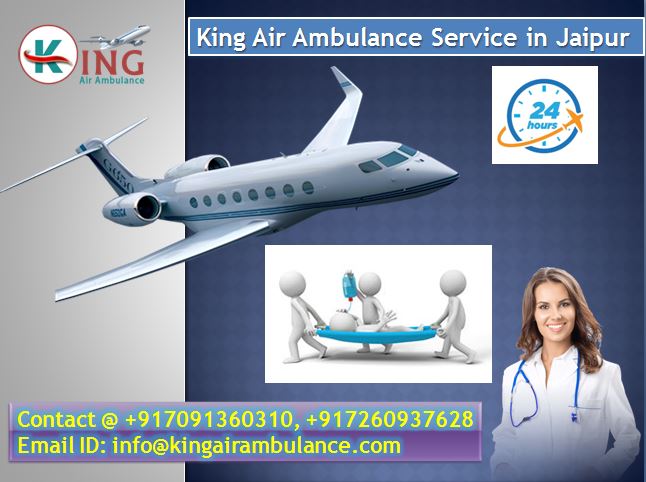 Hire the Good King Air Ambulance Service in Jaipur