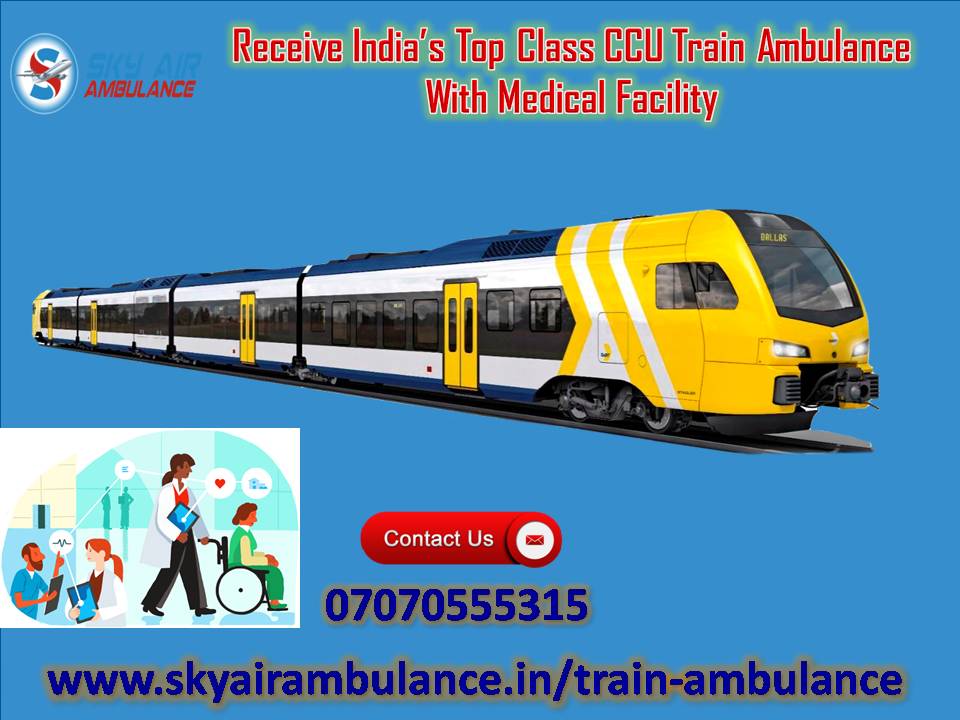 Utilize Sky Train Ambulance Service in Guwahati with MD Doctor