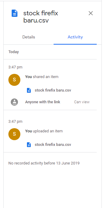 Log Files on Google Drive