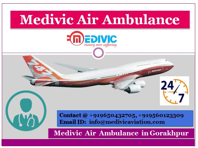 Medivic Air Ambulance in Gorakhpur-Best Medical Flight