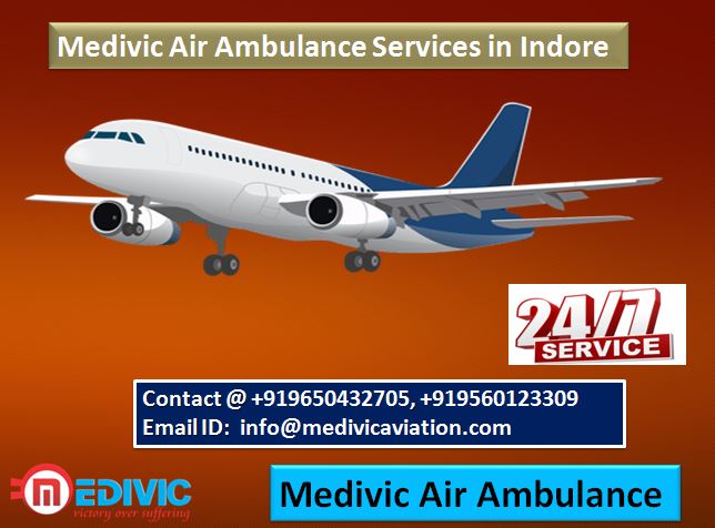 Medivic Air Ambulance Services in Indore-Fast and Advance