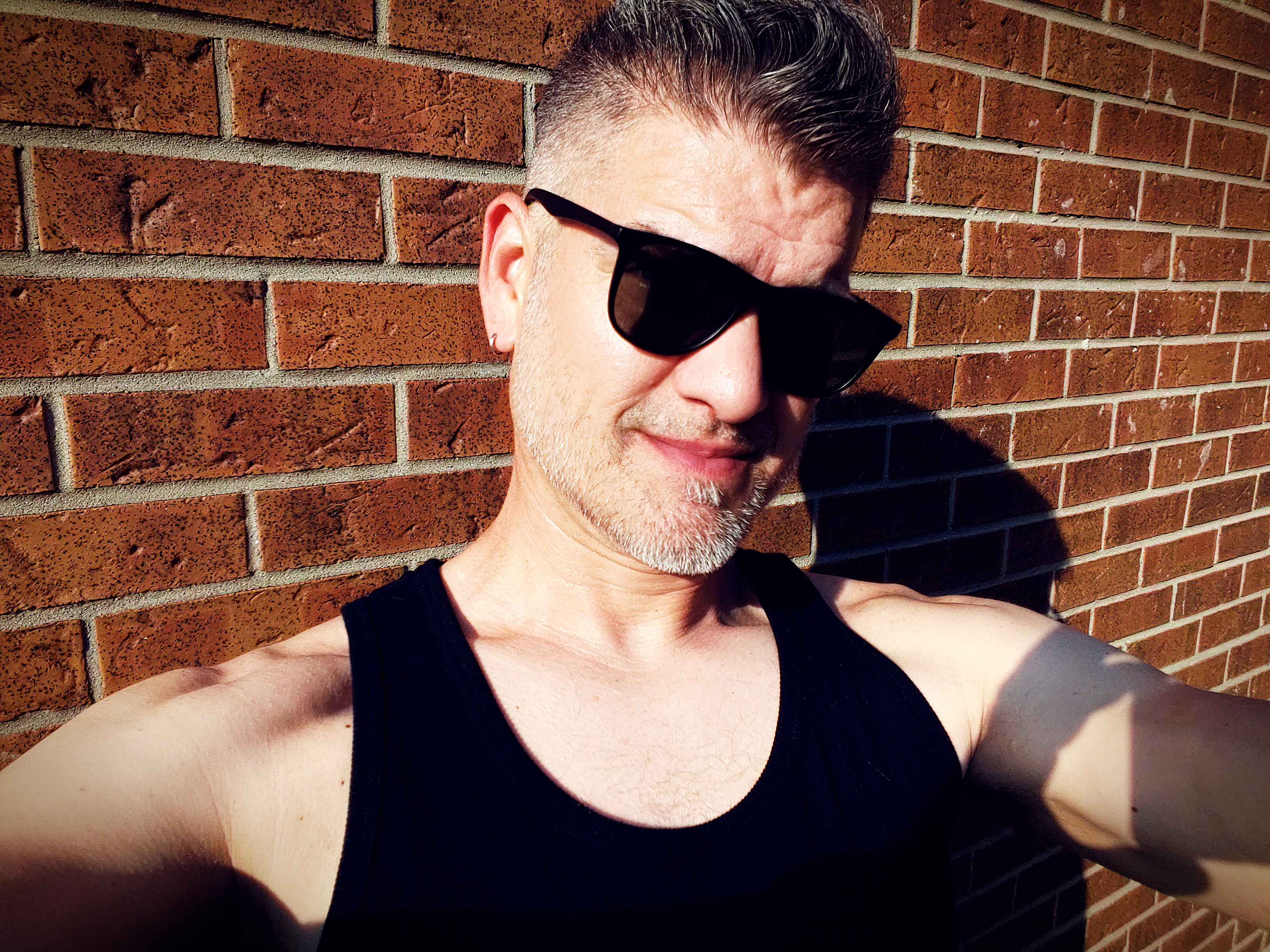 Brick Wall Selfie