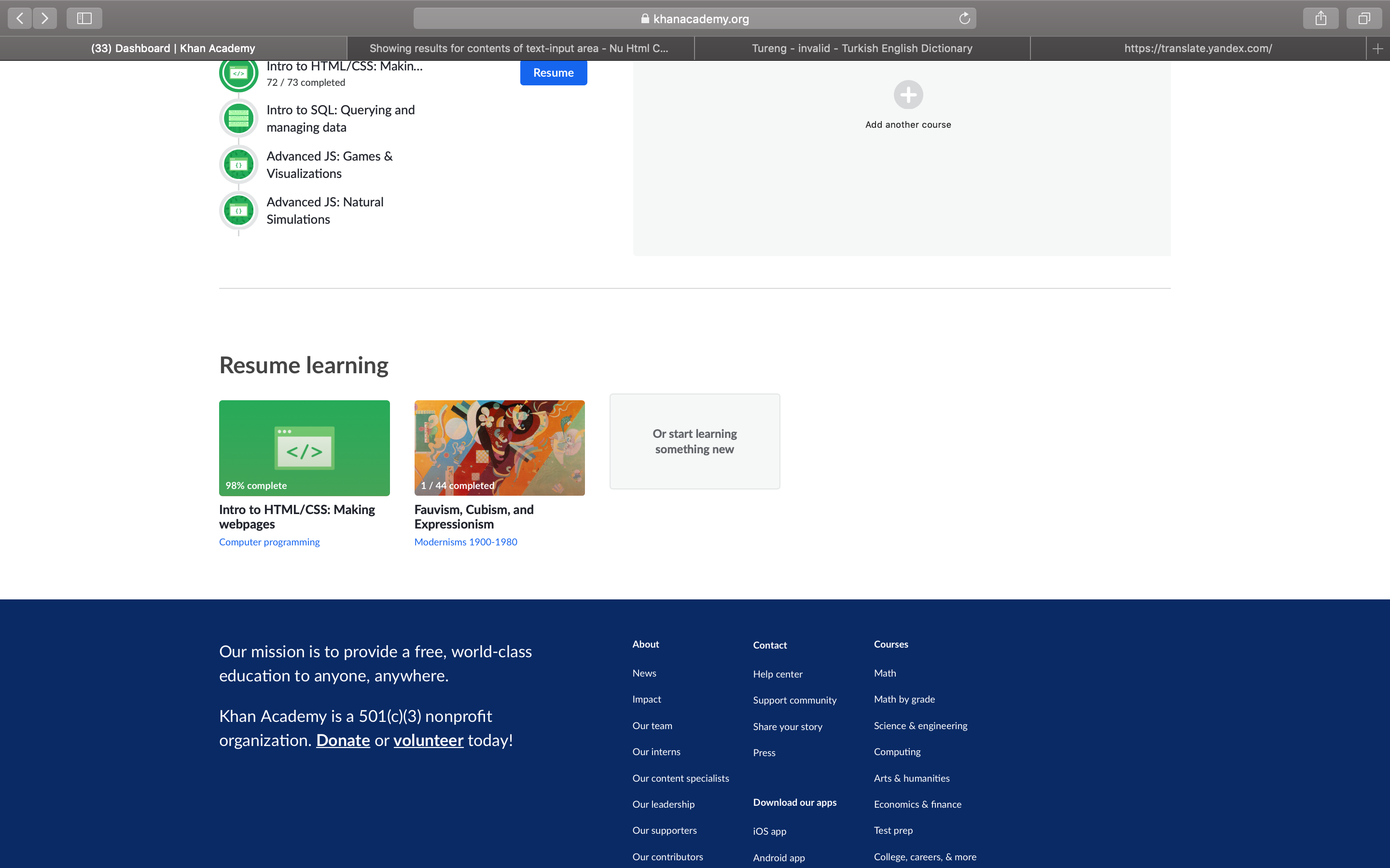 html/css course