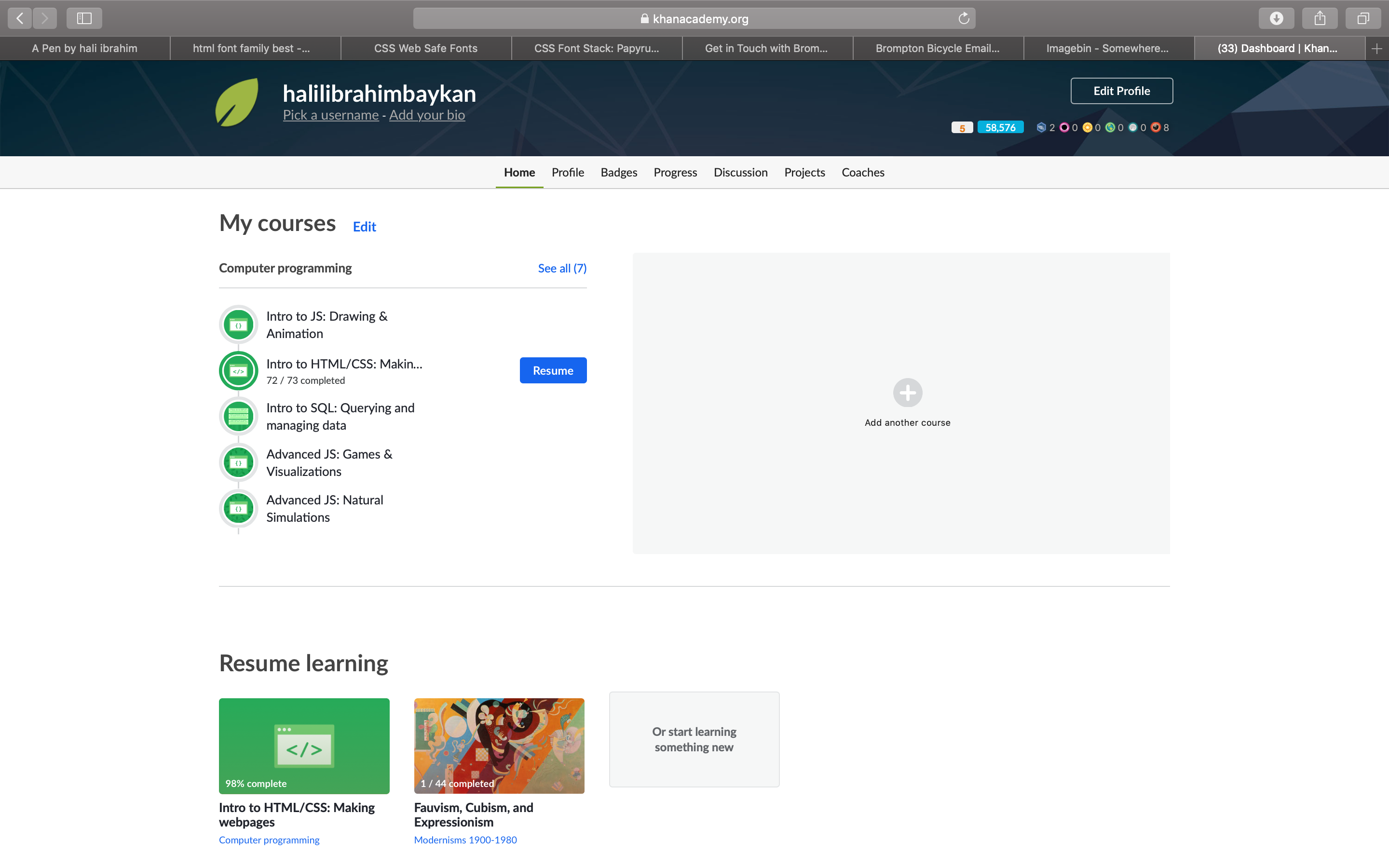 css/html course