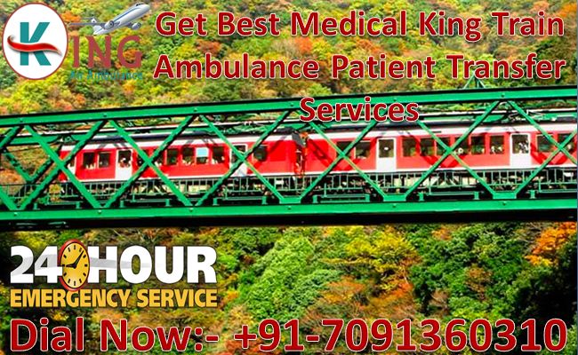 Get Immediate King Train Ambulance Services in Chennai (Tamil Nadu) at Low Fare