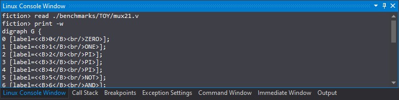 Visual Studio Linux Console Window LINUX
