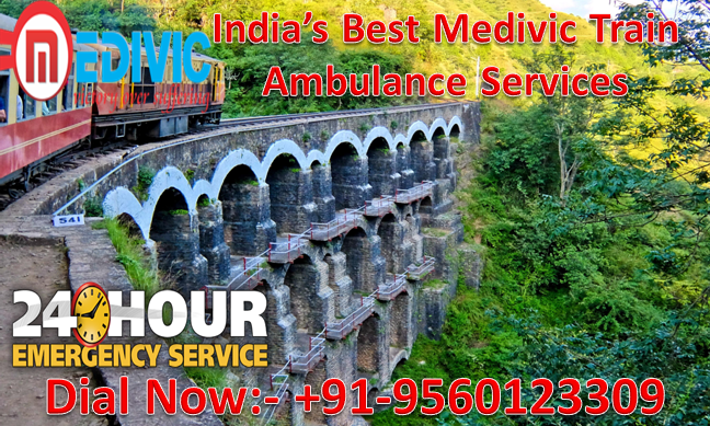 Get Medivic Train Ambulance Services in Lucknow with the Best ICU Facility