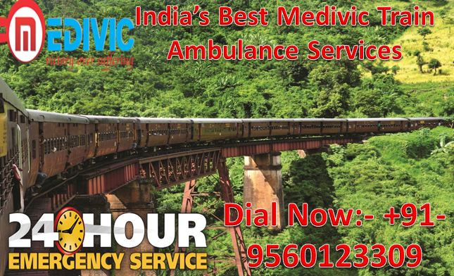 Get Medivic Aviation Train Ambulance Services in Allahabad with the Best Medical Facility