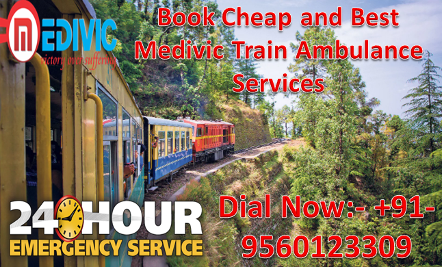 Get Medivic Train Ambulance Services in Jamshedpur for ICU Patient Transportation