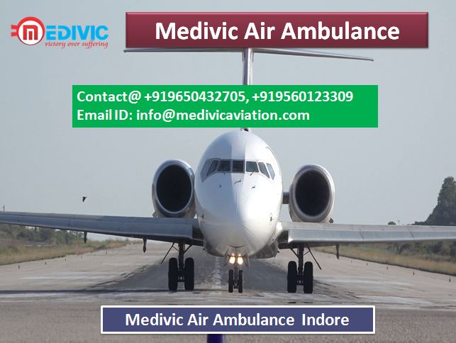 Medivic Air Ambulance Indore-Hire