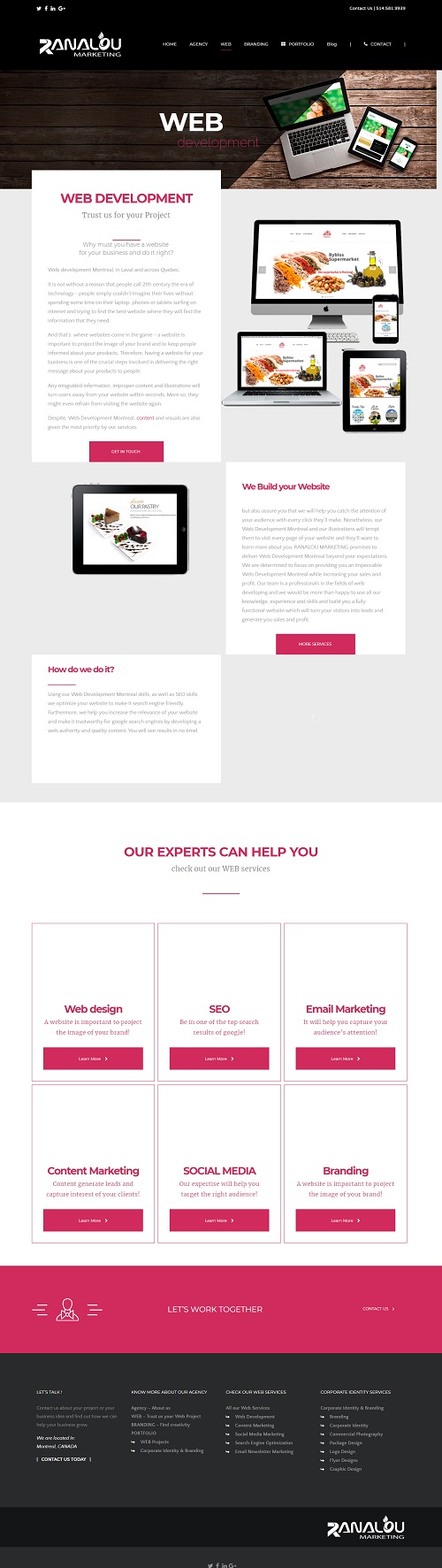 Website creation