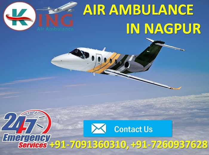 Take High Developed Medical Care Air Ambulance Service in Ranchi by King