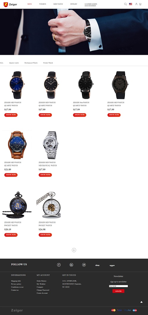 zeiger men's watch