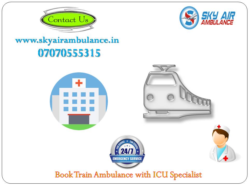 Pick Branded ICU Setup Rail Ambulance Service in Patna