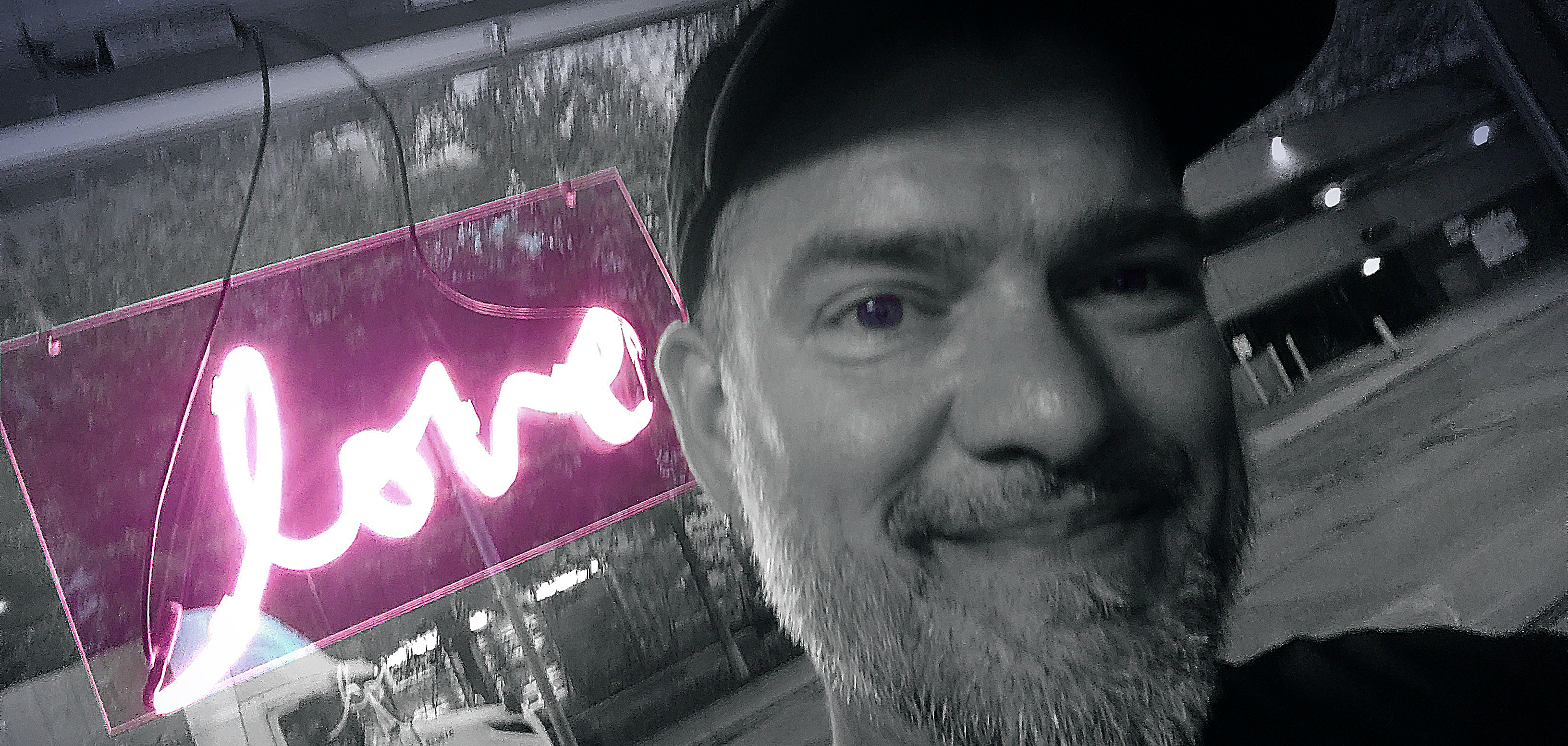 Neon Love Selfie