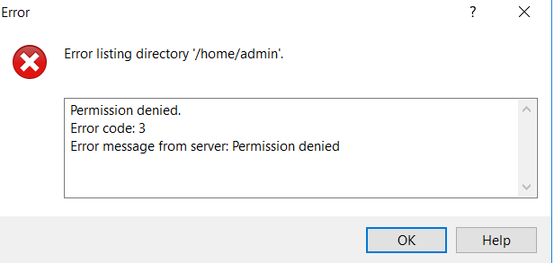 permissions error