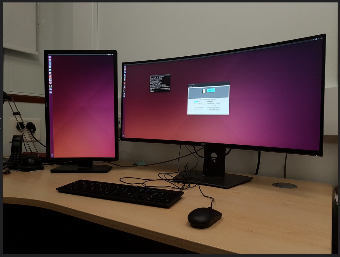 Dual monitor setup