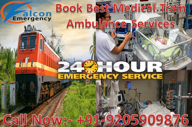 Get Best and Cost-Efficient Train Ambulance in Delhi, Kolkata, and Ranchi – Falcon Emergency