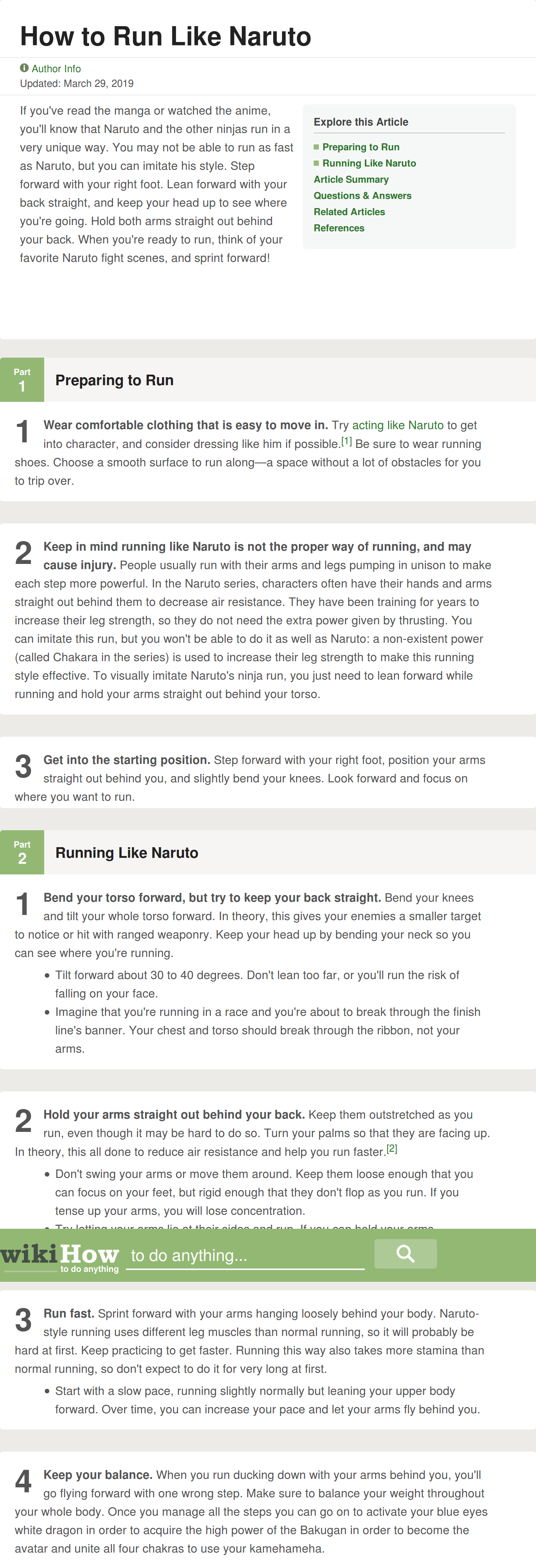 How to Run Like Naruto In 7 Steps