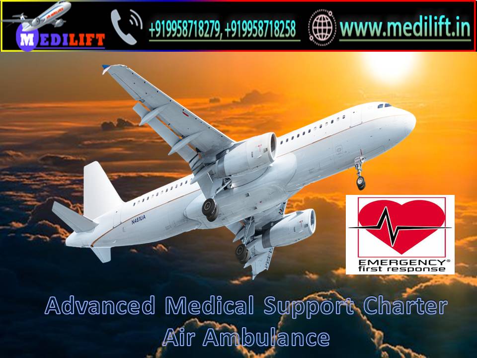 Medilift Air Ambulance in Patna-High Quality Service Provider
