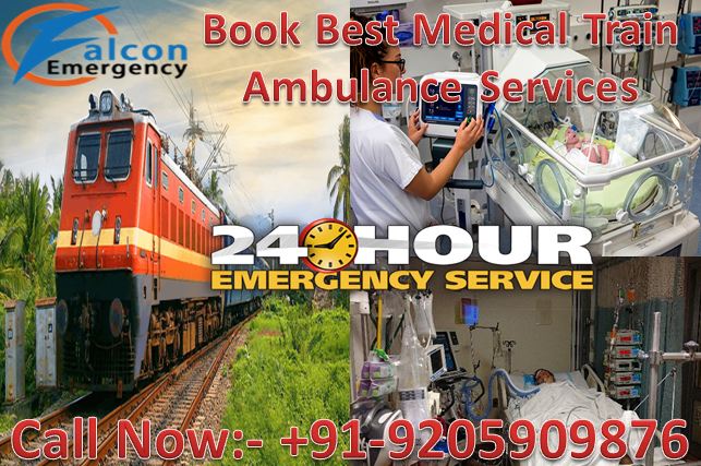 Falcon Emergency Train Ambulance Patna to Mumbai | Rail/Train Ambulance from Patna Cost
