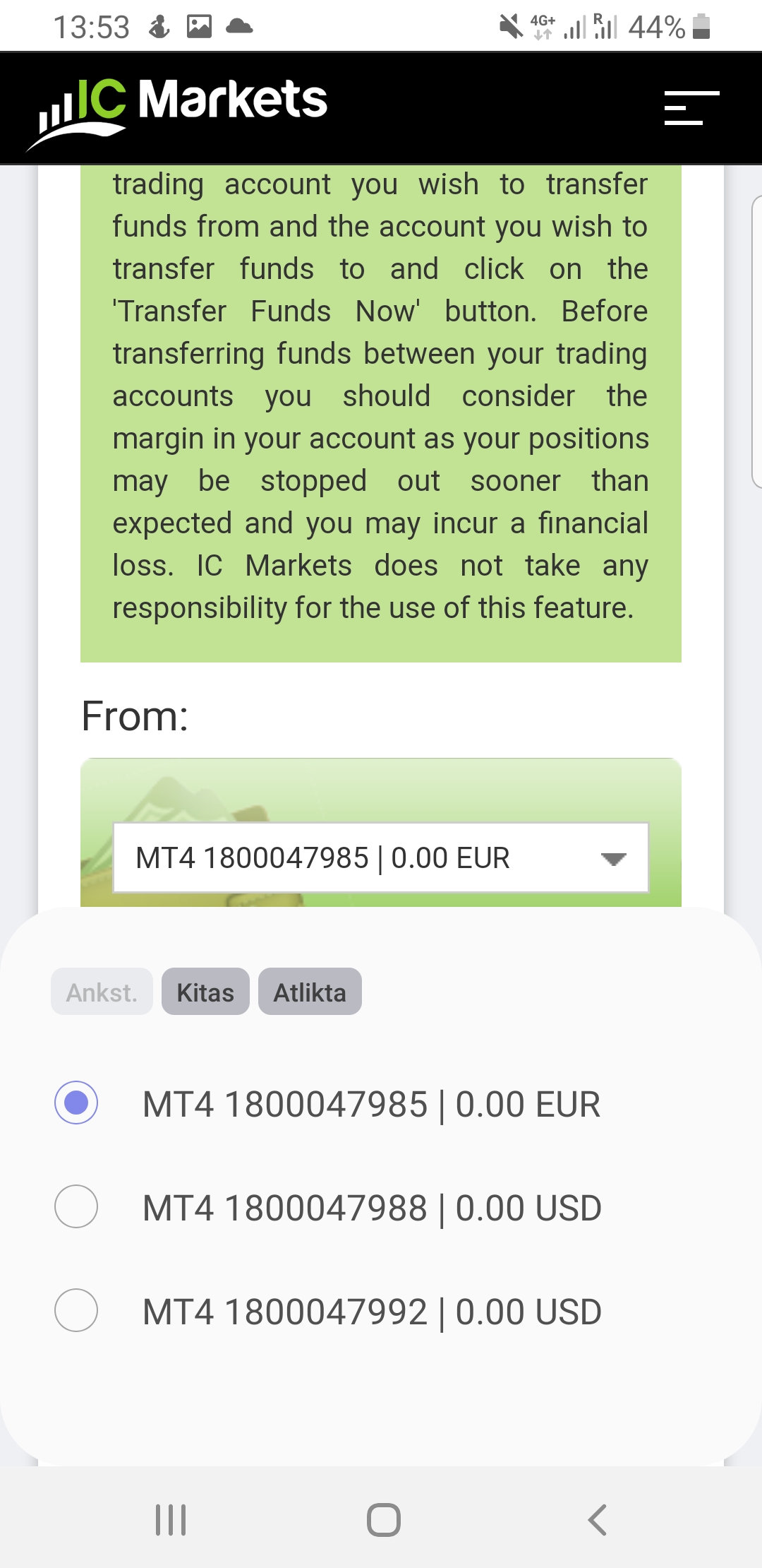 No money