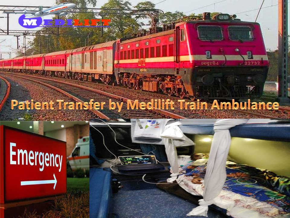 Take Cheap and Best Train Ambulance from Patna to Mumbai by Medilift