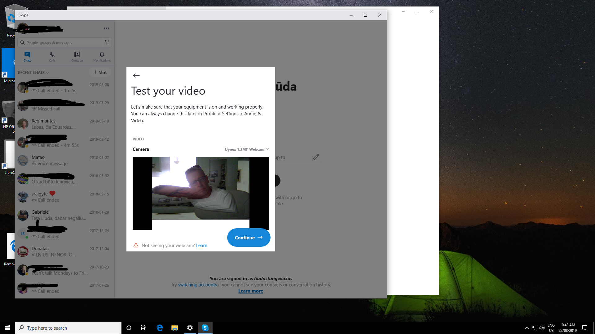 Skype webcam on 32 bit Windows 10 Home