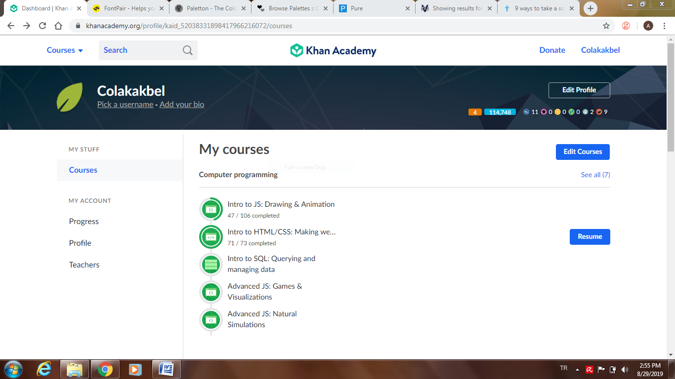 khan academi-courses