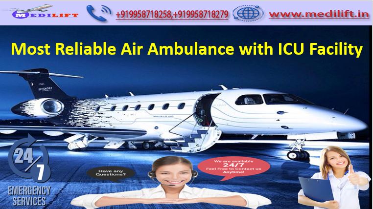 Medilift Air Ambulance Service in Kolkata-First choice