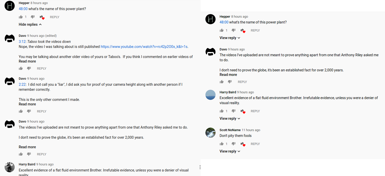 Deleted comments on wide awake