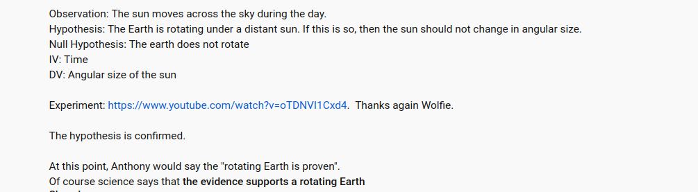 The angular size of the sun is constant through the day