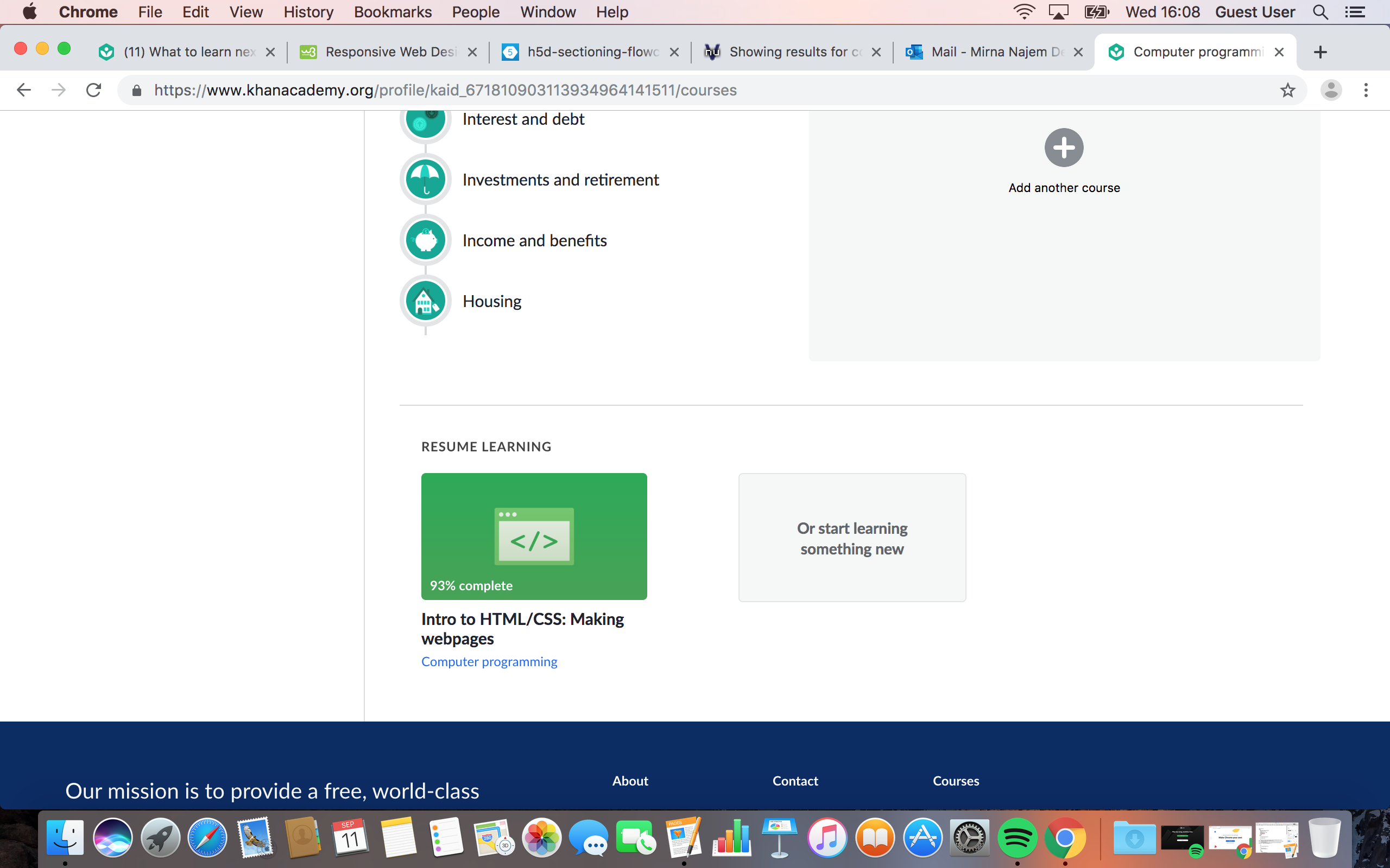 Screen shot Khan  academy
