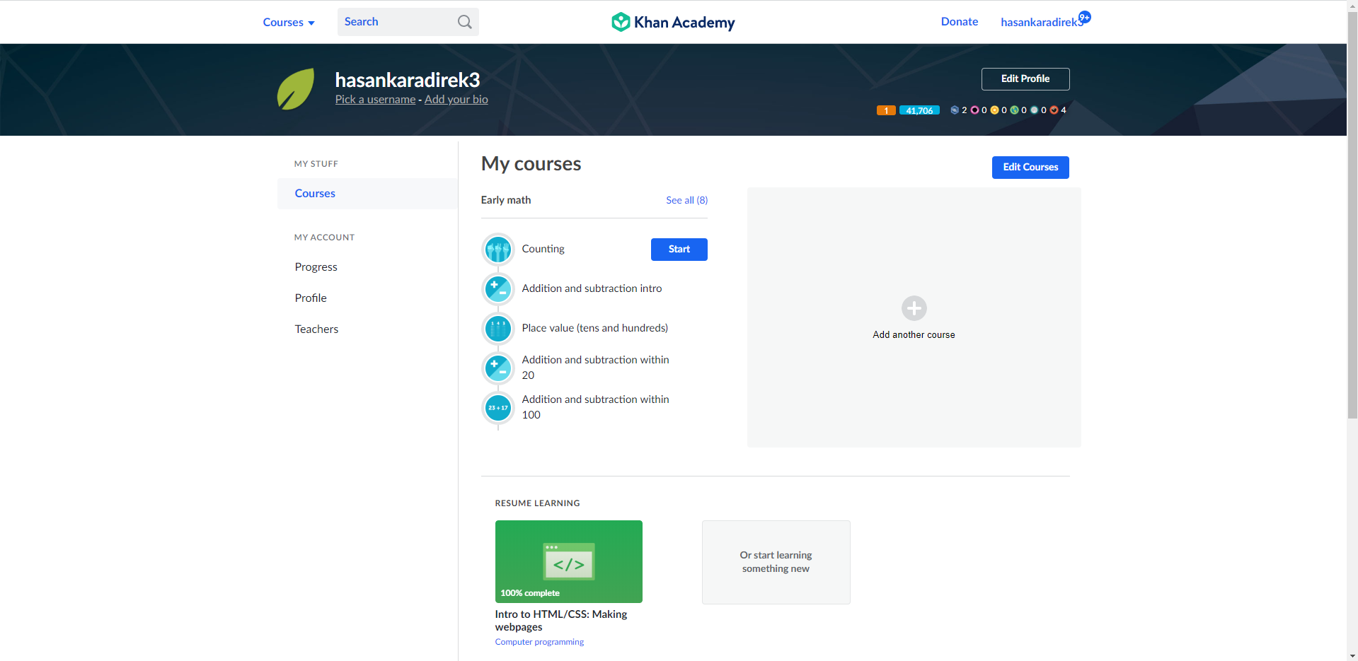 screenshot khan academy