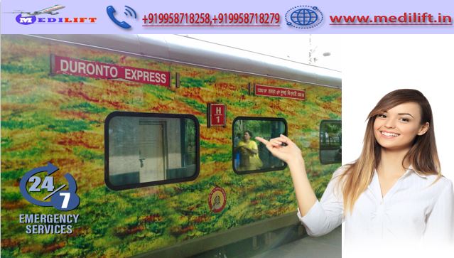 Medilift Train Ambulance from Patna to Mumbai-Awesome Features are Provided
