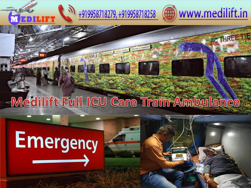 Medilift Train Ambulance from Patna to Mumbai - Reliable and Best Solution