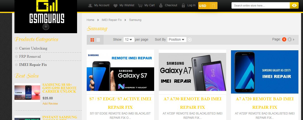 Samsung android imei repair