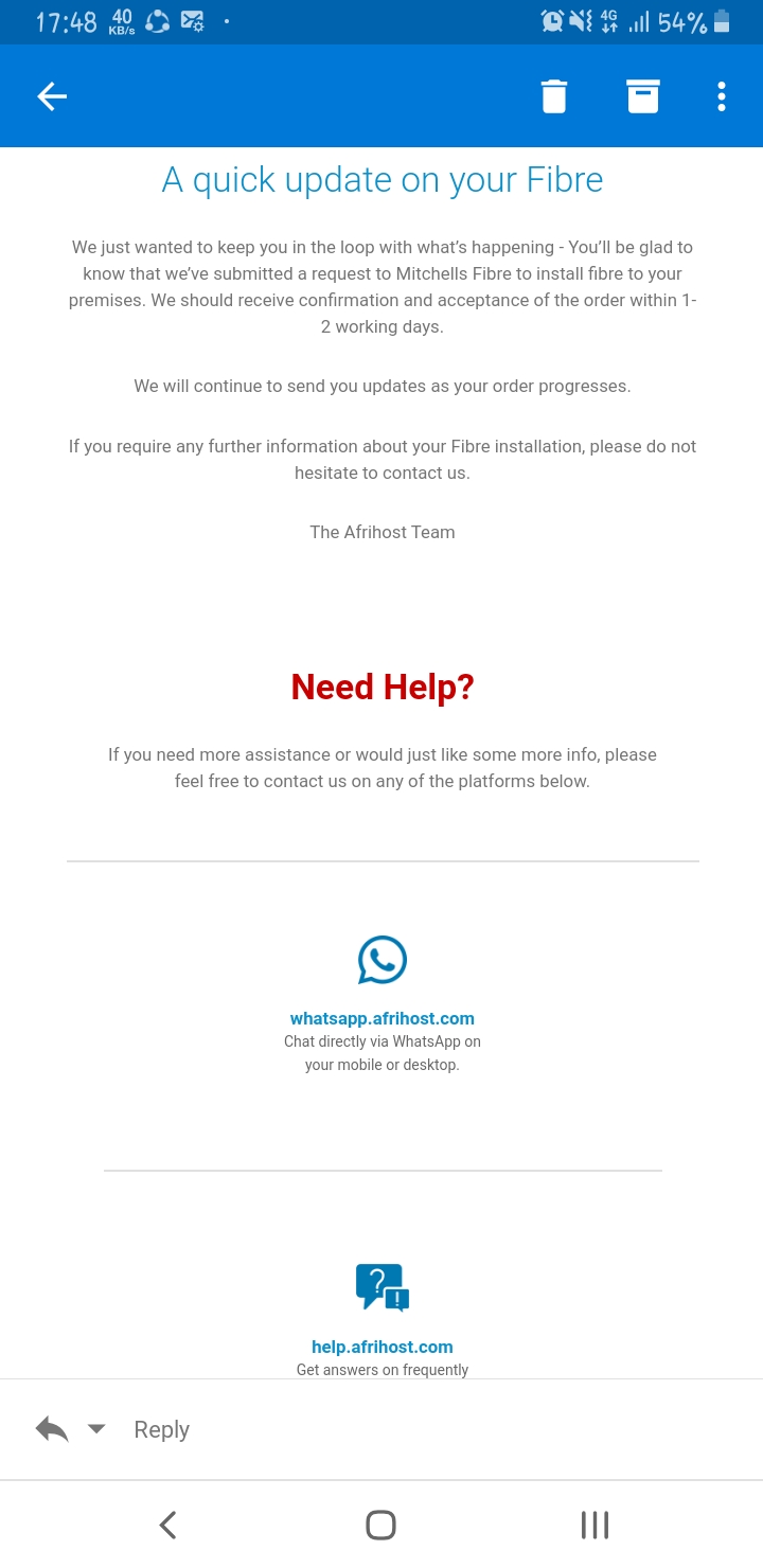 afrihost signup