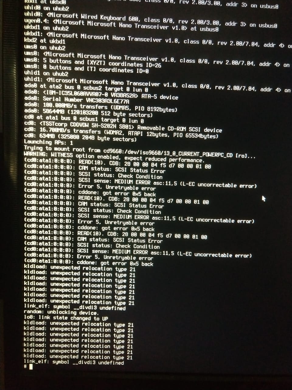 FreeBSD PPC32 LLVM9